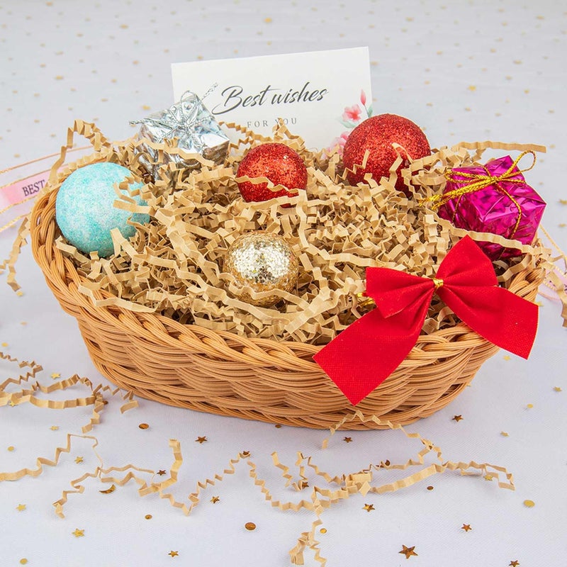 Caleihd 1LB Crinkle Paper Filler Cut Shredded Paper, Gift Box Baskets Wrapping and Filling for Easter, Birthday, Wedding, Christmas Decoration(Brown) - Image 5